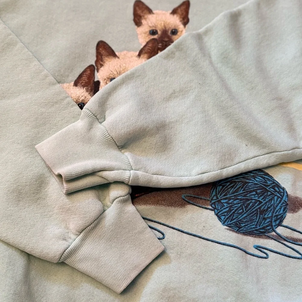 1989 Kitten Basket Vintage Crewneck Sweater - Picture 7 of 13